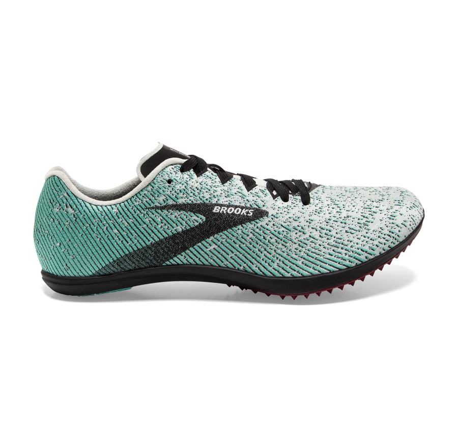 Brooks Womens Running Shoes Nz - Mach 19 Spikeless Turquoise/Black/White ( ZPVGJ3251 )